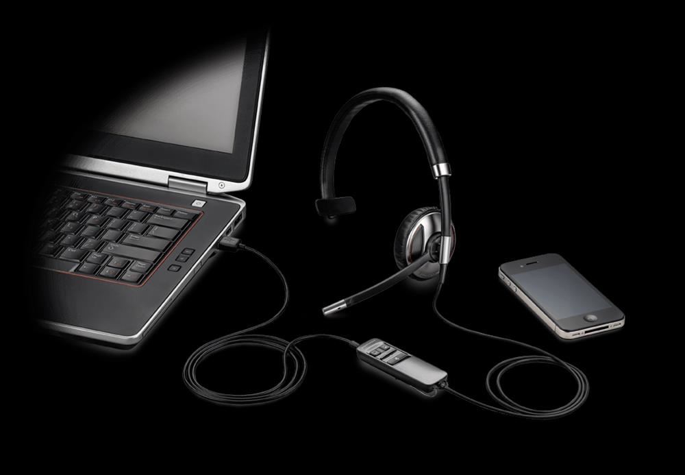 Image for PLANTRONICS BLACKWIRE C710 MONAURAL USB FOLDABLE HEADSET from SBA Office National - Darwin
